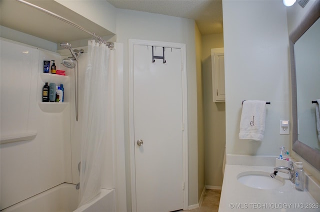 13866 S Nyssa Pl, Glenpool, OK 74033 - full bathroom with shower / bathtub combination with curtain and vanity