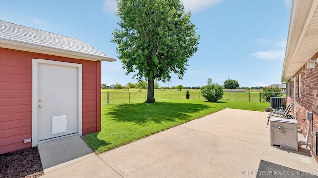30955 S 4240th Rd, Inola, OK 74036 - view of yard featuring a patio area and central AC