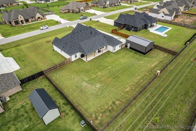 5769 S 256th E Ave, Broken Arrow, OK 74014 - aerial perspective of suburban area
