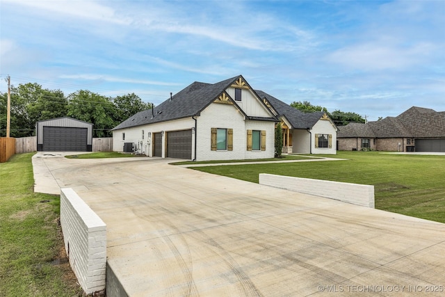 5769 S 256th E Ave, Broken Arrow, OK 74014 - modern farmhouse style home featuring a garage