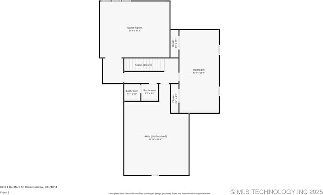8617 E Hartford St, Broken Arrow, OK 74014 - home floor plan