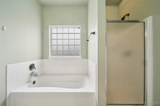 2704 W Imperial St, Broken Arrow, OK 74011 - full bath featuring a garden tub and a stall shower
