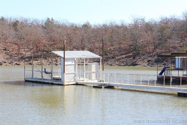 232 N Erie St, Eufaula, OK 74425 - dock featuring a water view