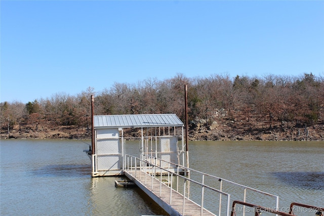 232 N Erie St, Eufaula, OK 74425 - dock area with a water view