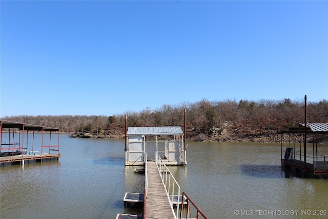 232 N Erie St, Eufaula, OK 74425 - dock area with a water view