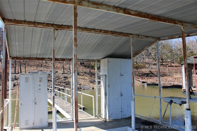 232 N Erie St, Eufaula, OK 74425 - dock area with a water view