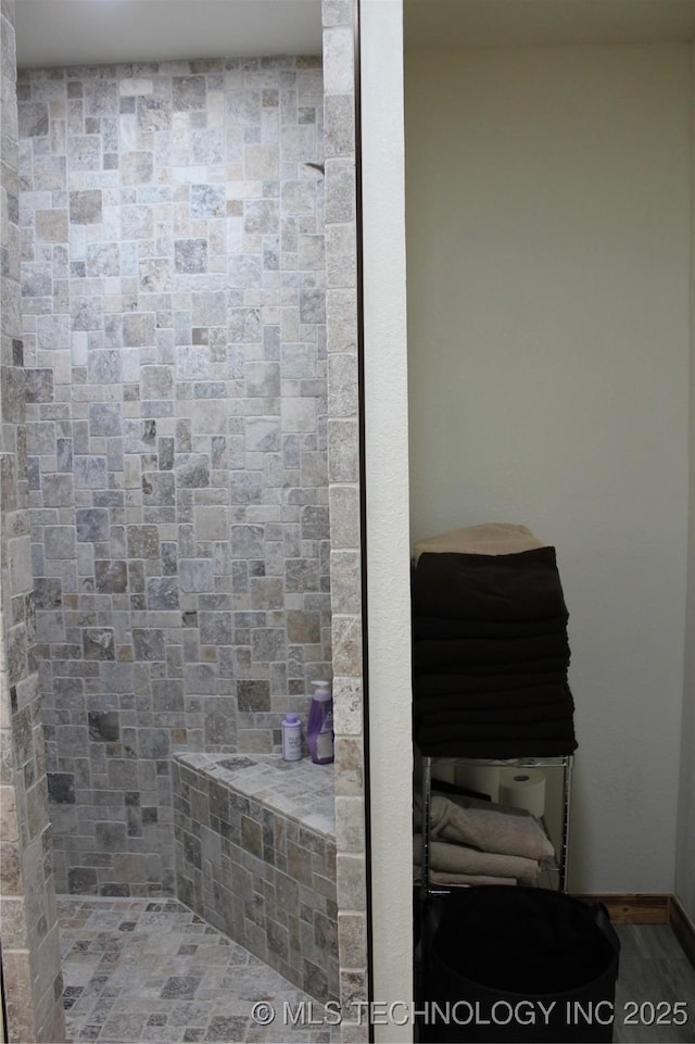232 N Erie St, Eufaula, OK 74425 - bathroom with a shower