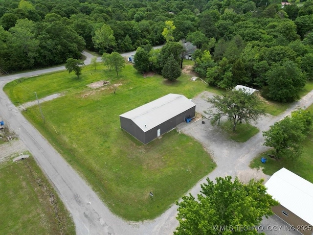 232 N Erie St, Eufaula, OK 74425 - bird's eye view of a forest