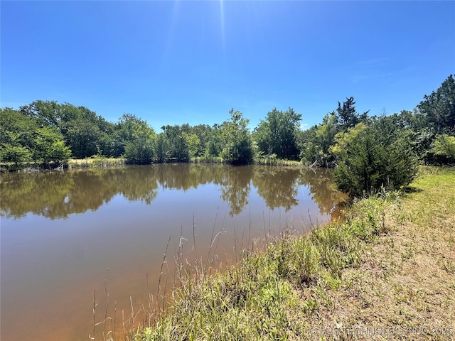 2810 Harvey, Ardmore, OK 73401 - water view with a heavily wooded area