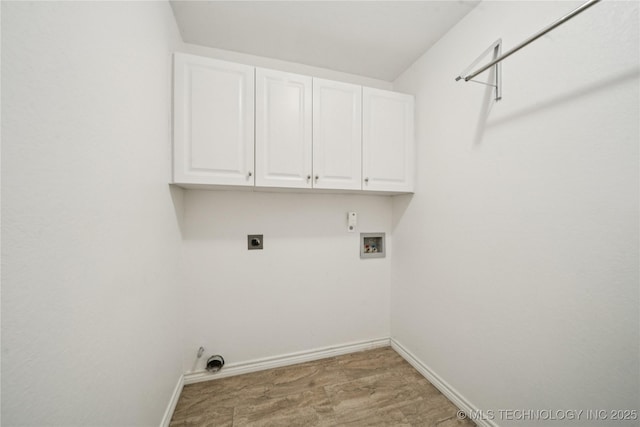 10901 E 95th St N, Owasso, OK 74055 - laundry room featuring cabinet space, hookup for a washing machine, baseboards, and electric dryer hookup