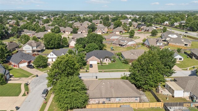 10901 E 95th St N, Owasso, OK 74055 - aerial overview of property's location featuring nearby suburban area