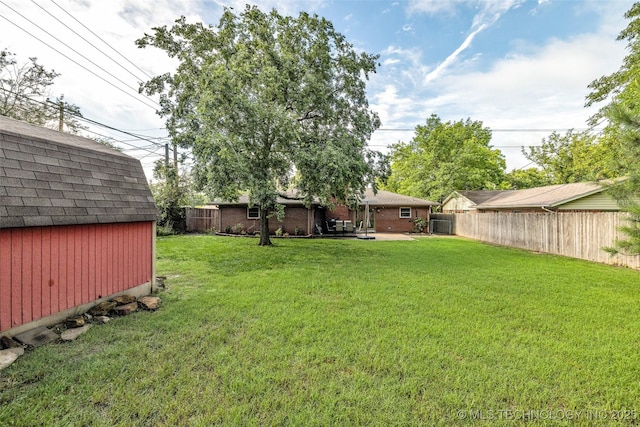 4023 E 36th St S, Tulsa, OK 74135 - fenced backyard with a shed