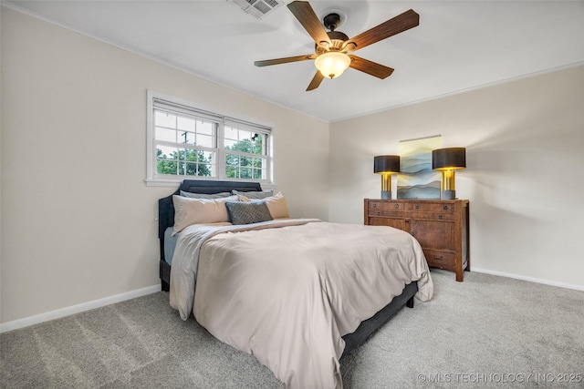 4023 E 36th St S, Tulsa, OK 74135 - carpeted bedroom with baseboards and ceiling fan