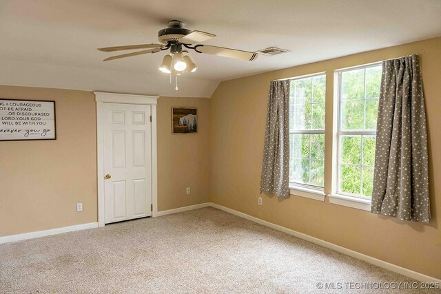 210 S Water St, Sapulpa, OK 74066 - carpeted spare room featuring ceiling fan, plenty of natural light, and baseboards