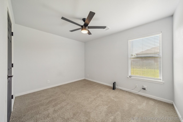 5976 E 147th St S, Bixby, OK 74008 - carpeted spare room with ceiling fan and baseboards