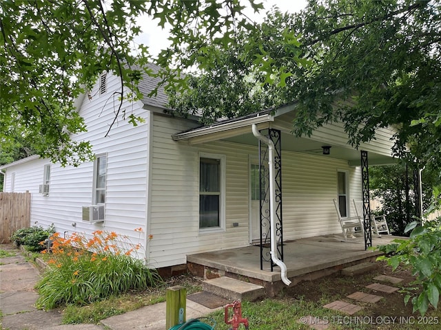 610 W Washington Ave, Krebs, OK 74501 - view of home's exterior featuring a porch