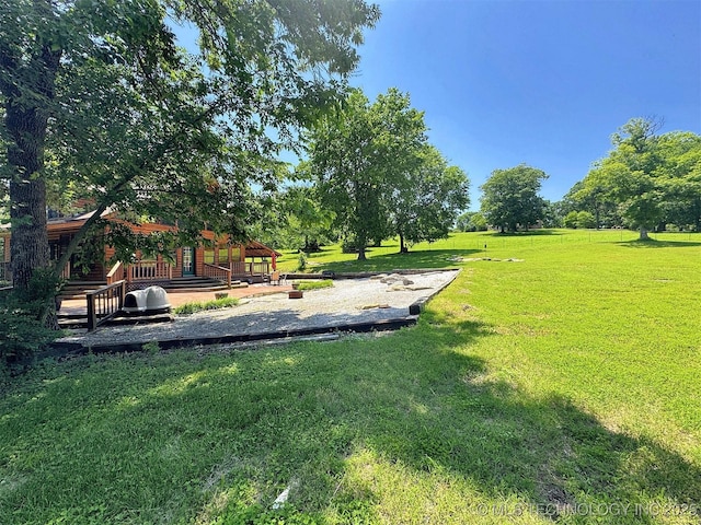 20413 E Allen Rd, Tahlequah, OK 74464 - view of green lawn with a gazebo