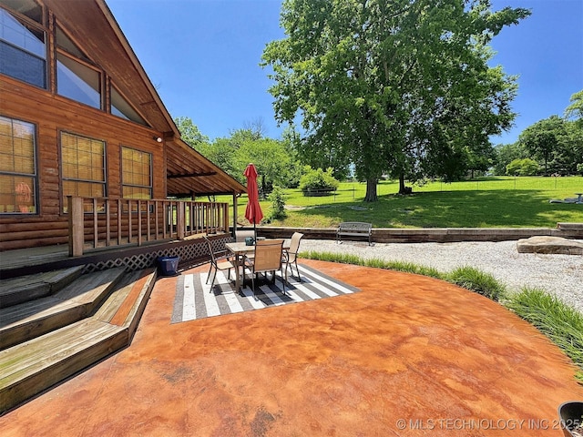 20413 E Allen Rd, Tahlequah, OK 74464 - view of patio with outdoor dining area