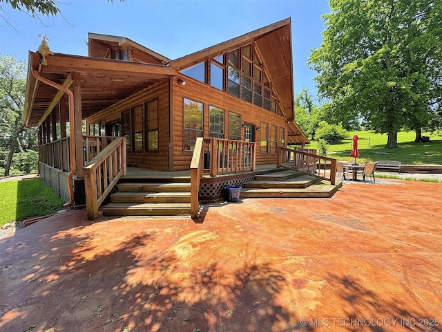 20413 E Allen Rd, Tahlequah, OK 74464 - view of home's exterior featuring a deck