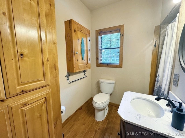20413 E Allen Rd, Tahlequah, OK 74464 - bathroom with wood finished floors and vanity