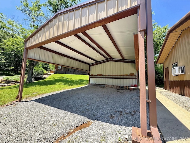 20413 E Allen Rd, Tahlequah, OK 74464 - view of parking with a carport and cooling unit