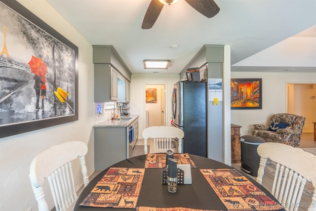 20903 E 35th St S, Broken Arrow, OK 74014 - dining room with ceiling fan