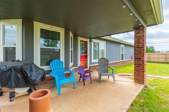 20903 E 35th St S, Broken Arrow, OK 74014 - view of patio / terrace with grilling area