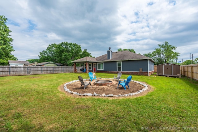 20903 E 35th St S, Broken Arrow, OK 74014 - view of yard with a fire pit