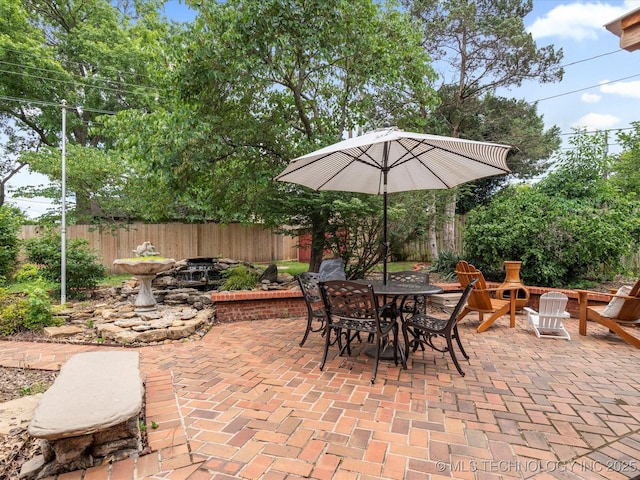 2310 Skyline Dr, Bartlesville, OK 74006 - view of patio / terrace featuring outdoor dining area