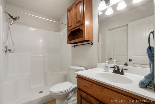 6601 E 85th St, Owasso, OK 74055 - full bath featuring vanity, a shower, and toilet