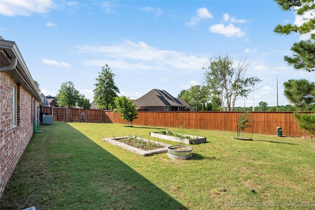 6601 E 85th St, Owasso, OK 74055 - view of yard featuring a vegetable garden