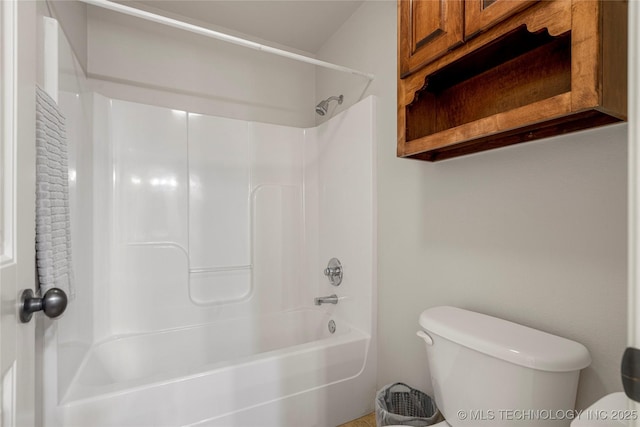 6601 E 85th St, Owasso, OK 74055 - bathroom featuring toilet and bathtub / shower combination