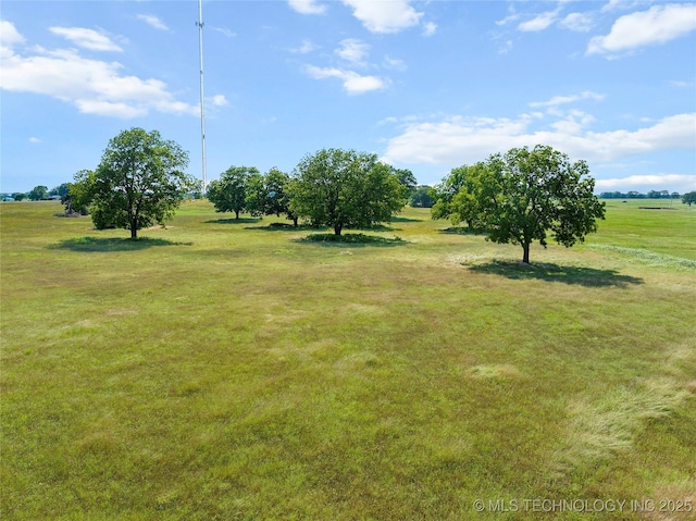 4180 Countyline, Ardmore, OK 73401 - view of green lawn with a rural view