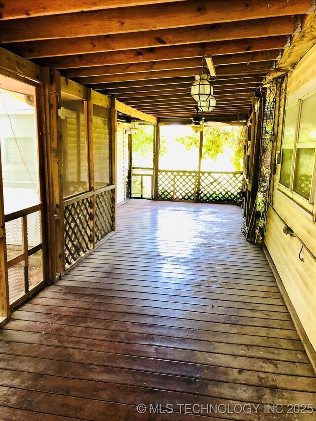 1145 S Little Ave, Cushing, OK 74023 - view of unfurnished sunroom