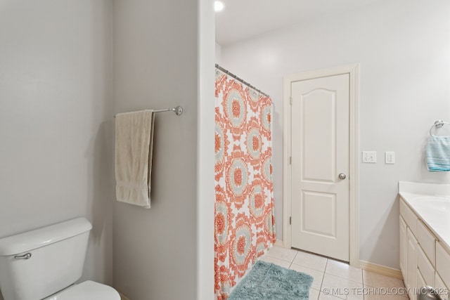 316 E 44th St, Sand Springs, OK 74063 - full bathroom featuring vanity, tile patterned floors, and a shower with shower curtain