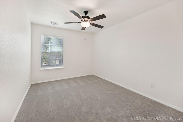 2817 W Oakland St, Broken Arrow, OK 74012 - carpeted empty room featuring ceiling fan and baseboards