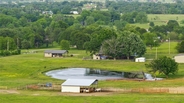 1200 S Oak Grove Rd, Cushing, OK 74023 - view of community with an outbuilding, a view of countryside, and an exterior structure