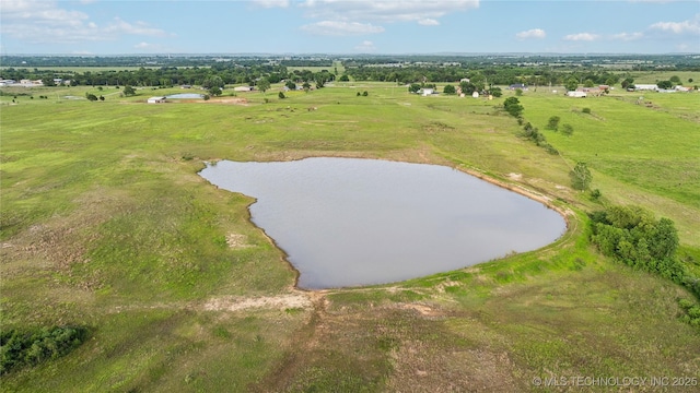 1200 S Oak Grove Rd, Cushing, OK 74023 - aerial overview of property's location featuring a large body of water
