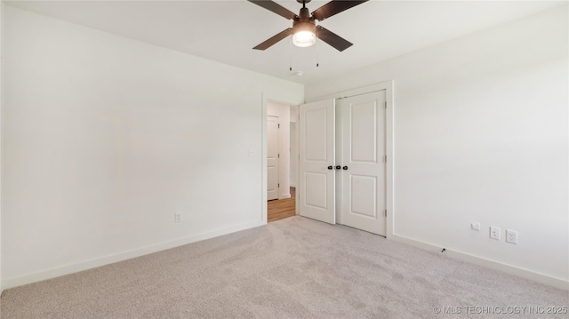 2508 W Birmingham St, Broken Arrow, OK 74011 - carpeted empty room featuring a ceiling fan and baseboards