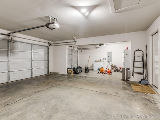 7221 S Indianwood Ave, Broken Arrow, OK 74011 - garage with a garage door opener and electric panel