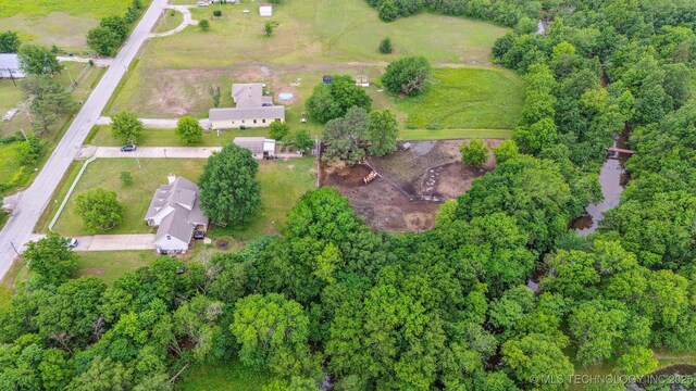11818 N Harvard Ave, Skiatook, OK 74070 - aerial view of property's location featuring rural landscape