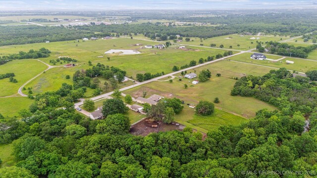 11818 N Harvard Ave, Skiatook, OK 74070 - aerial view of property's location with rural landscape