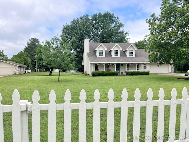 11818 N Harvard Ave, Skiatook, OK 74070 - view of front of property with covered porch, a chimney, and a garage
