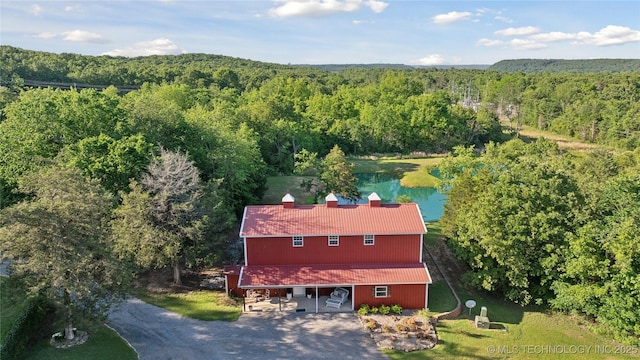 20119 E Willis Rd, Tahlequah, OK 74464 - view from above of property with a heavily wooded area