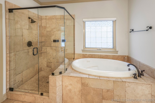 1412 E 37th St, Tulsa, OK 74105 - full bathroom with a bath and a shower stall