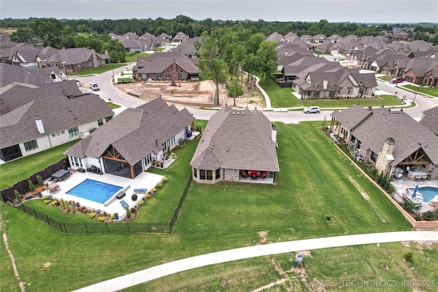 3406 W Quantico Pl, Broken Arrow, OK 74011 - aerial view of residential area with a pool