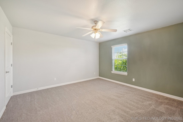 6200 E 340th Rd, Talala, OK 74080 - unfurnished room featuring ceiling fan and carpet floors