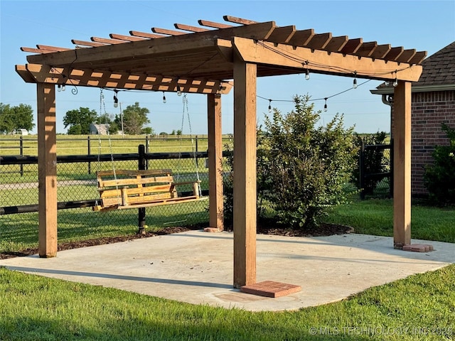6200 E 340th Rd, Talala, OK 74080 - view of patio featuring a pergola