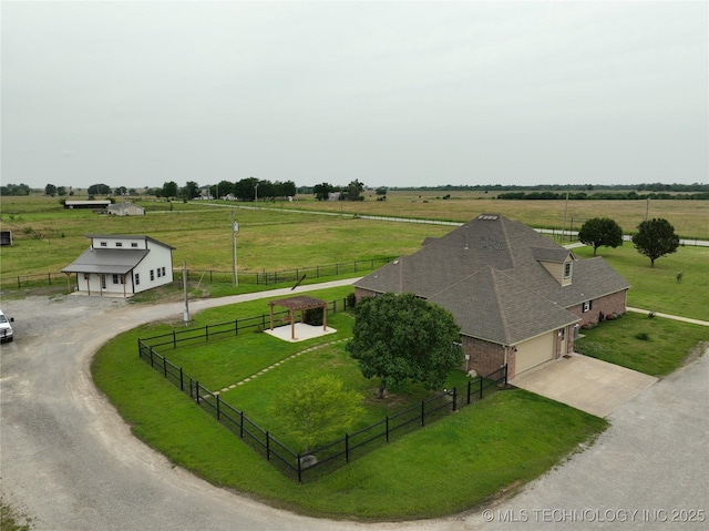 6200 E 340th Rd, Talala, OK 74080 - overview of rural landscape with agricultural land