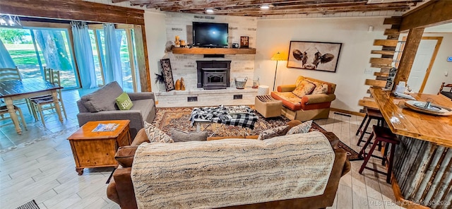 114276 S 4170th Rd, Checotah, OK 74426 - living area featuring wood finished floors